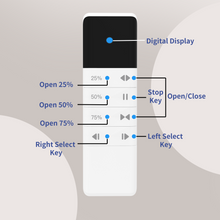 Upgraded Mini30 Curtain Motor Remote: Segment Control & Screen Feedback | For 50KG-Capacity, Quiet Motor (100-240V, App/Voice/Remote Sync)