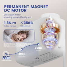 Upgraded Mini30 Curtain Motor Remote: Segment Control & Screen Feedback | For 50KG-Capacity, Quiet Motor (100-240V, App/Voice/Remote Sync)