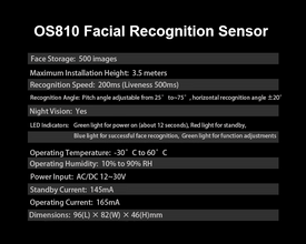 OS810 Facial Recognition Sensor