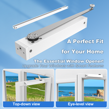 Smart Automatic 90° &nbsp;Casement Window Opener with Alexa & Google Assistant – App & Remote Controlled&nbspOS1004