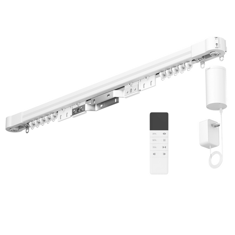 Tuya-Connected Olide Mini40 Hidden Curtain System | New Remote: 25%/50%/75% Control + Digital Display
