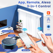 Smart Mini40 Motorised Curtain System, 60kg Load Capacity, Remote Control, Voice and App Compatible